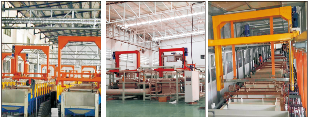 Fully automatic gantry electroplating production line